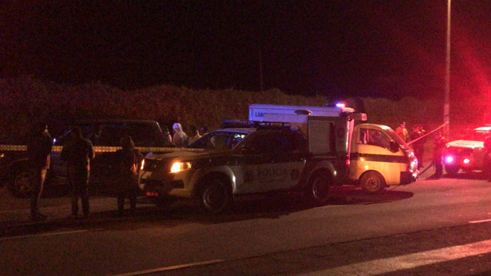 Investigan asesinato de cuatro personas en la autopista norte