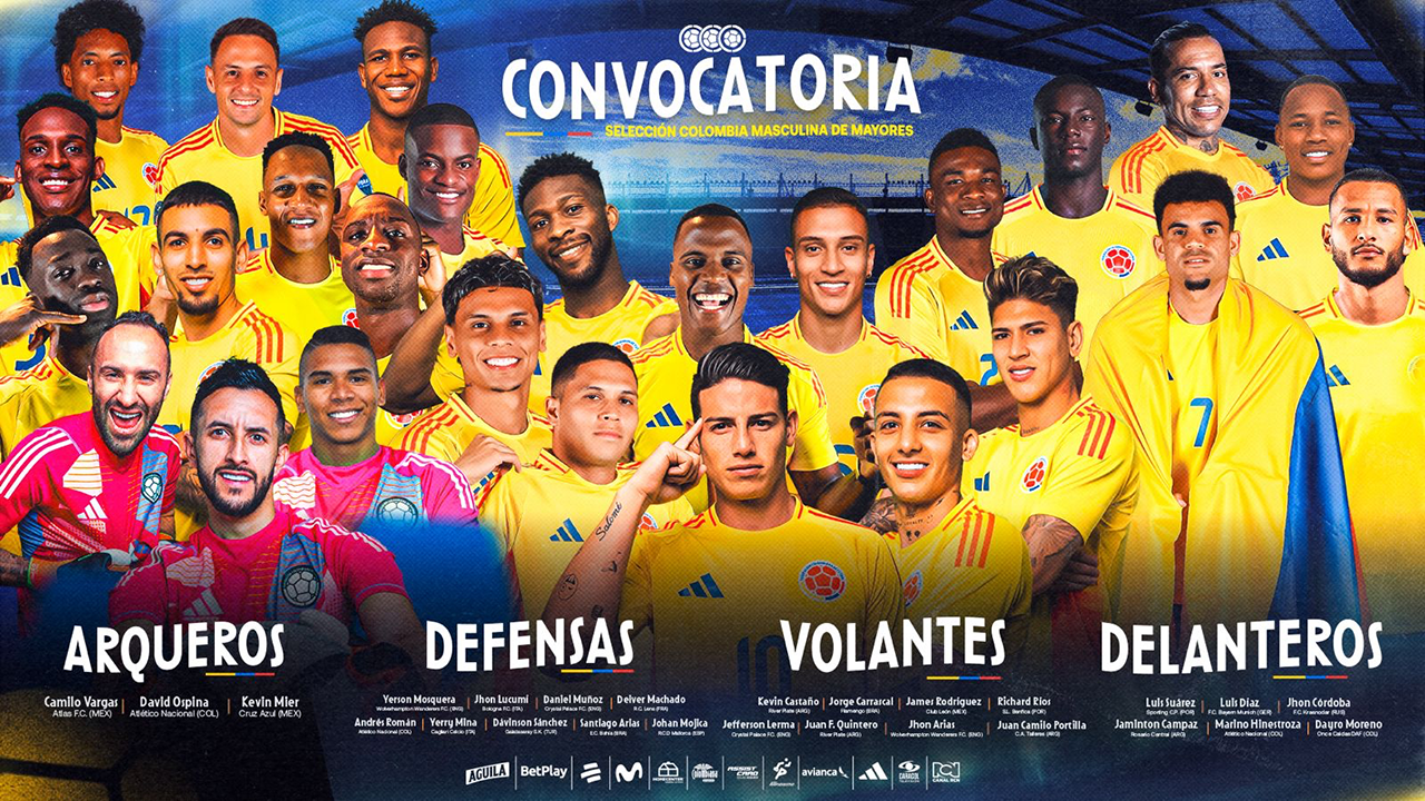 Dayro Moreno y Santiago Arias, las novedades de la selección de Colombia para los juegos de  eliminatorias al Mundial 2026