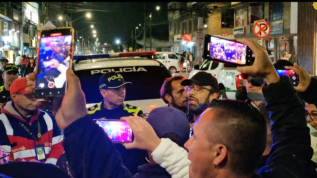 manifestación en Mosquera