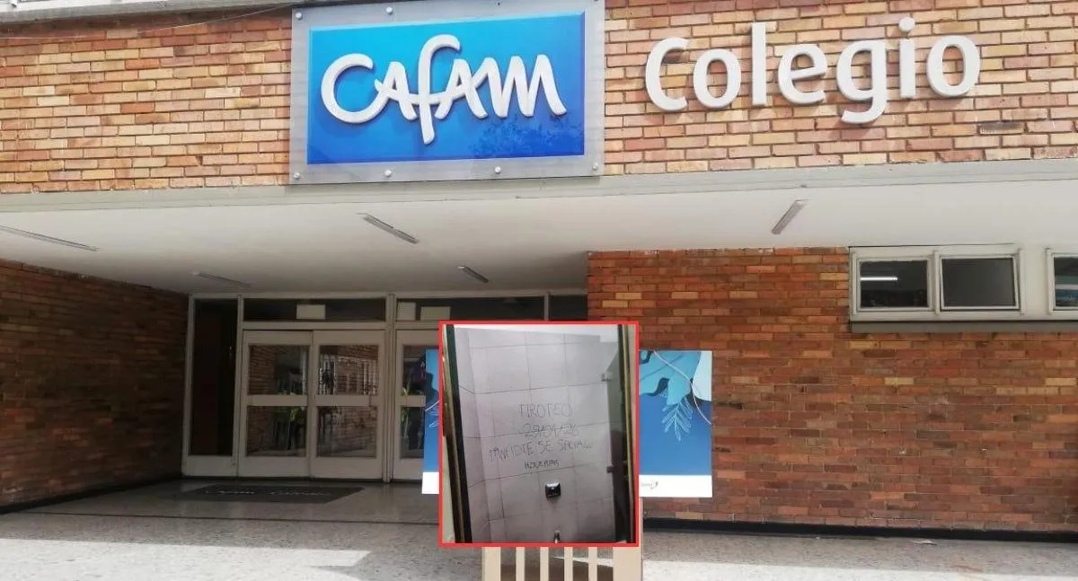 Colegio Cafam: la amenaza que apareció en un baño y activó los protocolos de seguridad en Bogotá