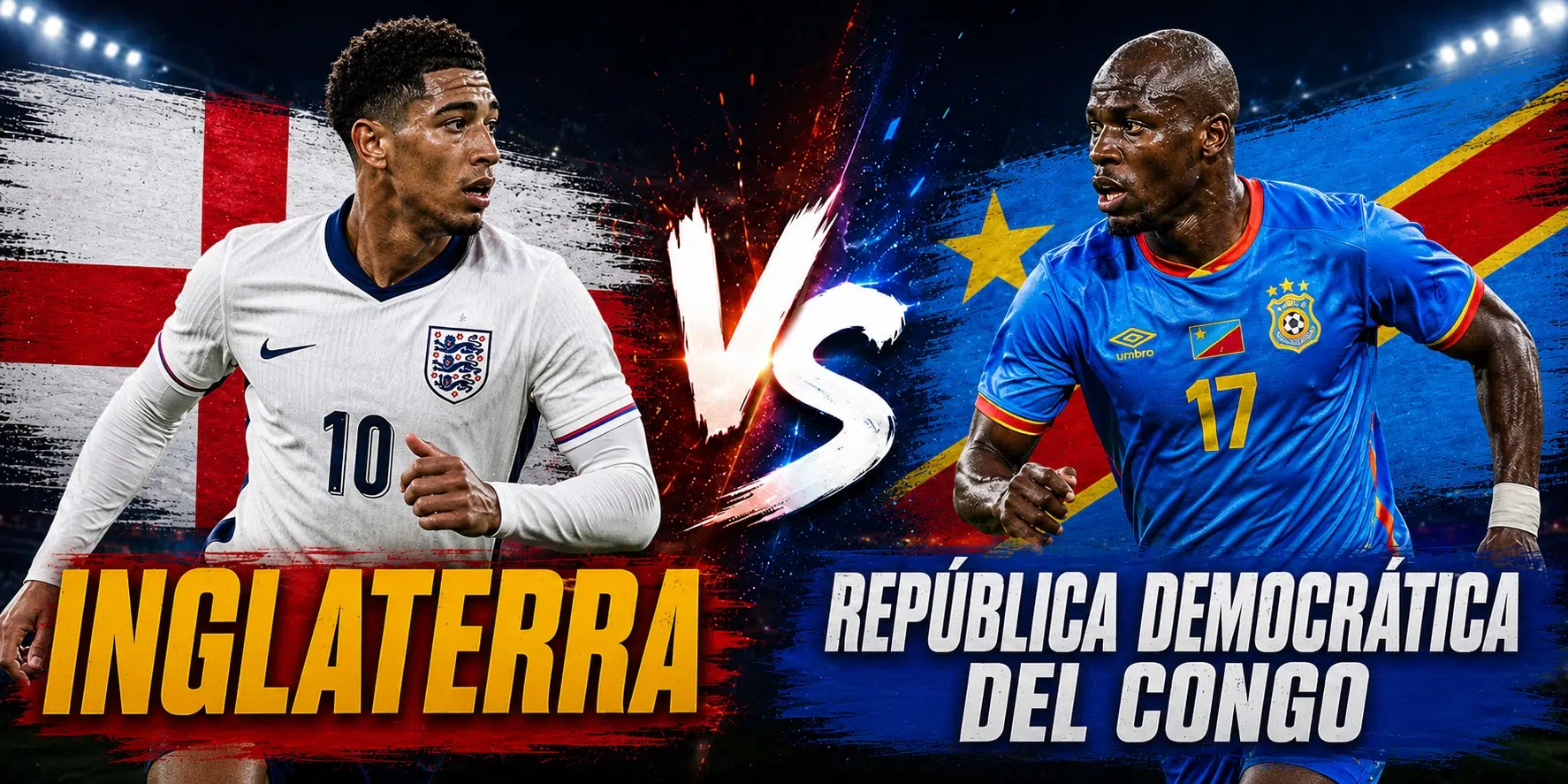 Inglaterra vs República Democrática del Congo: Los Tres Leones se miden ante la revelación africana en Atlanta