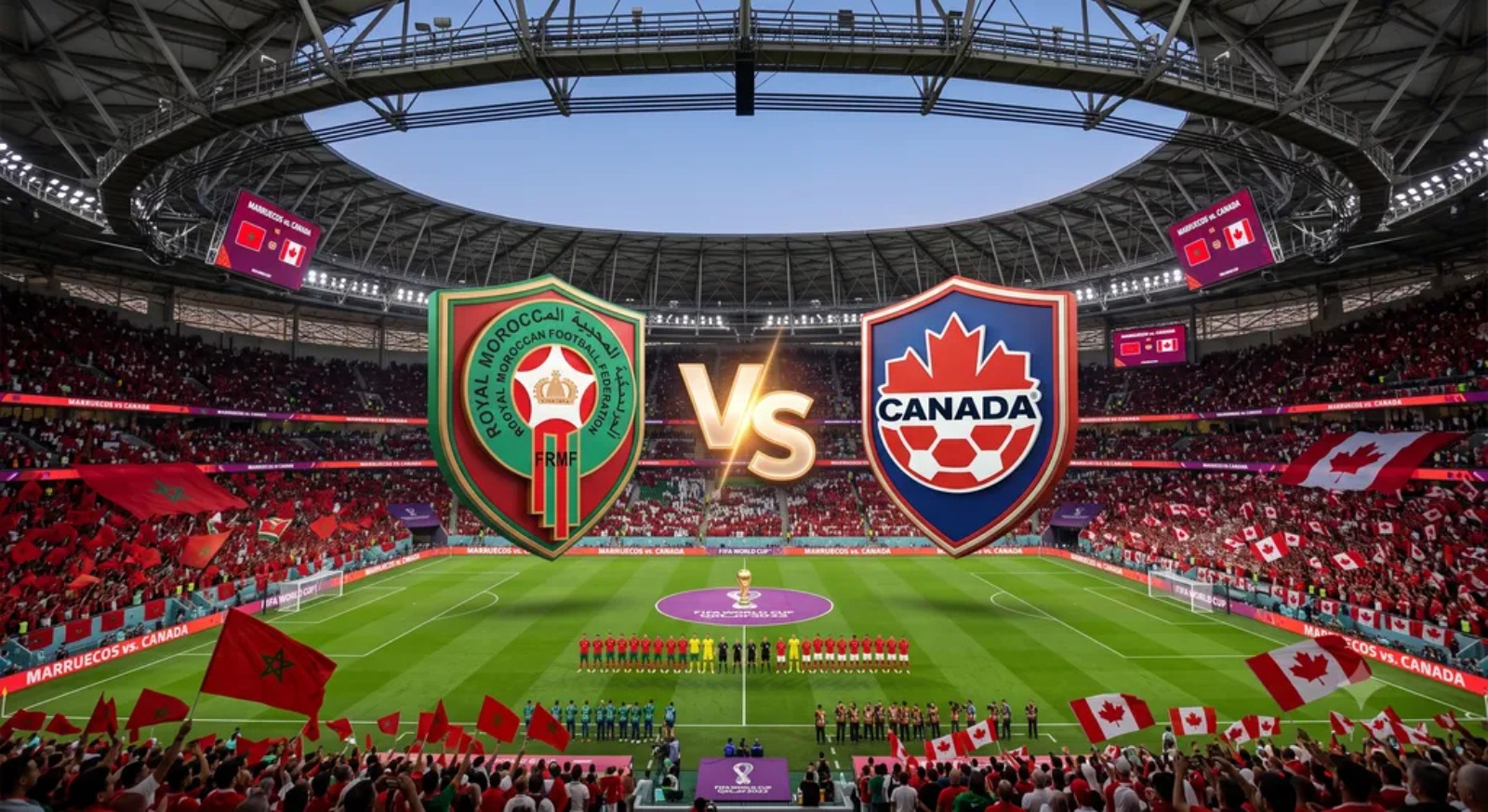 Canadá consuma el fracaso en su propio mundial tras caer goleada 3-0 ante la jerarquía de Marruecos 